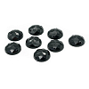 Стразы пришивные, акриловые, 15мм, 8шт/упак (круглые) Astra&Craft N48 черный