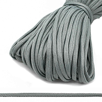 С34 Шнур обувной плетеный 6мм +/-1 мм*100м (Мн.) (012 серый)