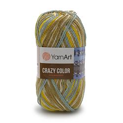 Пряжа YarnArt 'Crazy color' 100гр 260м (25% шерсть,75% акрил)