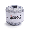 Пряжа YarnArt 'Sparkle' 25 гр 160 м (60% метализированный полиэстер, 40% полиамид) 1300 белое серебро