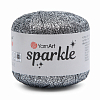 Пряжа YarnArt 'Sparkle' 25 гр 160 м (60% метализированный полиэстер, 40% полиамид) 1303 серебро