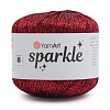 Пряжа YarnArt 'Sparkle' 25 гр 160 м (60% метализированный полиэстер, 40% полиамид) 1345 темно-красный