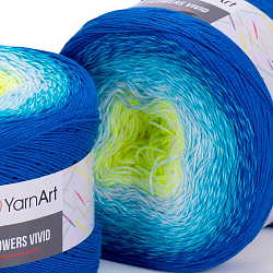 Пряжа YarnArt 'Flowers Vivid' 250гр 1000м (55% хлопок, 45% полиакрил)