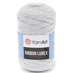 Пряжа YarnArt 'Ribbon Lurex' 250гр 110м (60% хлопок, 20% вискоза и полиэстер, 20% металлик)