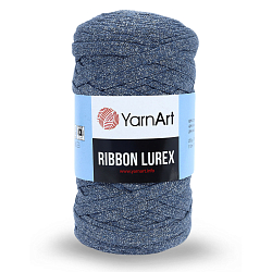 Пряжа YarnArt 'Ribbon Lurex' 250гр 110м (60% хлопок, 20% вискоза и полиэстер, 20% металлик)