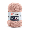 Пряжа YarnArt 'Silky Royal' 50гр 140м (35% шелковая вискоза, 65% шерсть мериноса) 441 пудровый