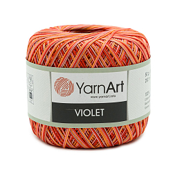 Пряжа YarnArt 'Violet Melange' 50гр 282м (100% мерсеризированный хлопок)