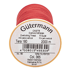 14 Нить Tera 180/2000 м оверлочная, 100% полиэстер Gutermann 735884