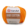 Пряжа YarnArt 'Baby Cotton' 50гр 165м (50% хлопок, 50% акрил) 425 темно-желтый
