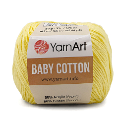 Пряжа YarnArt 'Baby Cotton' 50гр 165м (50% хлопок, 50% акрил)