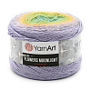 Пряжа YarnArt 'Flowers Moonlight' 260гр 1000м (53% хлопок, 43% полиакрил, 4% металлик) 3285 секционный