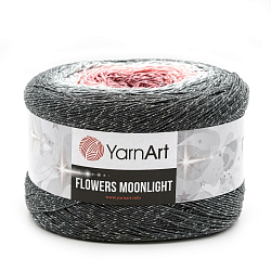 Пряжа YarnArt 'Flowers Moonlight' 260гр 1000м (53% хлопок, 43% полиакрил, 4% металлик)