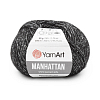 Пряжа YarnArt 'Manhattan' 50гр 200м (56% металлик, 7% шерсть, 7% вискоза, 30% акрил) 915 серый