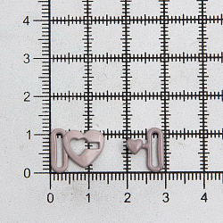 ГНУ14599 Пряжка-застежка для белья 'Сердце' 8мм металл/эмаль, цветной