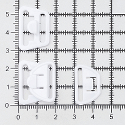 Крючок-застежка для бюстгальтера для кормящих мам 11мм пластик, белый