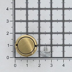 21NB-0577 Пуговица джинсовая на фиксированной ножке 18мм цв.металл, антик