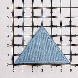 925471 Аппликация Треугольники, большие, светлый джинс Prym