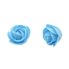 Цветочек 'Розочка' из фоамирана 35мм, уп. 10шт голубой