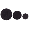 59401 Набор заплаток пришивных из замши, круг d-4см, 6см и 8см, с перфорацией, 3шт/упак, 100% кожа 20 черный