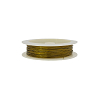 Ювелирный тросик (ланка, проволока с нейлоновым покрытием) 0,45мм*10м золото