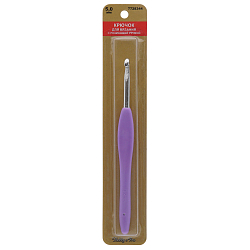 24R50X Крючок для вязания d 5,0мм с резиновой ручкой, 14см, Hobby&Pro