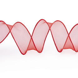 Лента декоративная с волнистым краем, 100% органза, 38 мм*18,29 м
