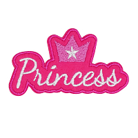 Термоаппликация 'Princess', 7*4см