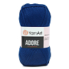 Пряжа YarnArt 'Adore' 100гр 280м (100% акрил с эффектом анти-пиллинга) 350 синий