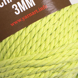 Пряжа YarnArt 'Macrame Rope 3мм' 250гр 63м (60% хлопок, 40% вискоза и полиэстер)