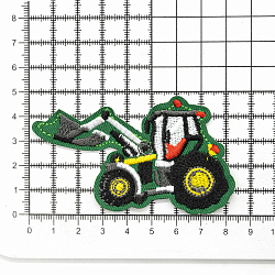 Термоаппликация 'Трактор', зеленый/желтый/красный 8,4*5см, Hobby&Pro