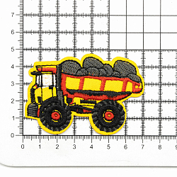 Термоаппликация 'Грузовик', красный/оранжевый 7*4,5см, Hobby&Pro