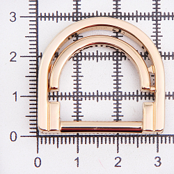 MB 158 Пряжка (Полукольцо двойное) 20мм металл