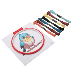290 Набор для вышивания Hobby & Pro Kids 'Птичка на ветке' 19*18см