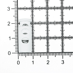 27005-СС Фиксатор (стопор) 'Цилиндр' 2 отв. d=4мм, 9*22мм, ПП