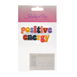 Термоаппликация 'Positive energy', 4,1*7,6см, Hobby&Pro