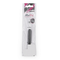 30817 Крючок для вязания с эргономичной ручкой BasixAluminum 5мм, алюминий, серебро/черный, KnitPro