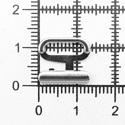 ГНУ14602 Пряжка-застежка для купальников 10мм металл, никель