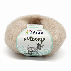 Пряжа Astra Premium 'Мохер' (Mohair) 25гр 190м (+/-5%) (50% кид мохер, 50% акрил)