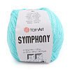 Пряжа YarnArt 'Symphony' 50гр 125м (80% хлопок, 20% вискоза) 2122 светло-бирюзовый