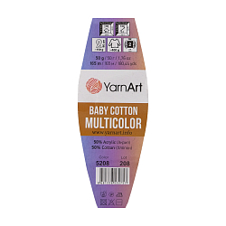 Пряжа YarnArt 'Baby cotton multicolor' 50гр 165м (50% хлопок, 50% акрил)