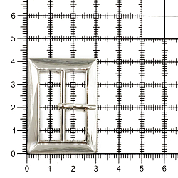 6917 Пряжка прямоугольная 30мм (41*30мм) металл, никель BIG
