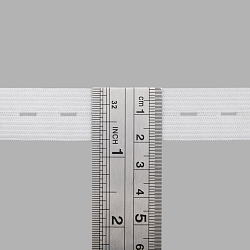 0120 Тесьма вязаная эластичная перф. 9 гр/м, эластичность 150%, 20мм*25м, белая
