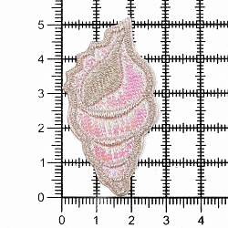 Термоаппликация 'Розовая ракушка', 2.7*5см, Hobby&Pro