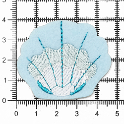 Термоаппликация 'Ракушка', 3.8*4.5см, Hobby&Pro
