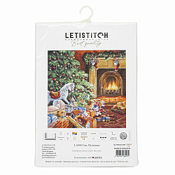 Набор для вышивания LetiStitch 'Уютное Рождество' 27*27см